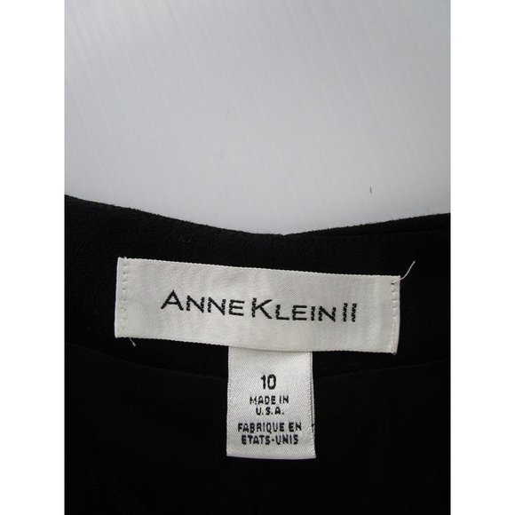 VINTAGE Anne Klein Skirt 10 Maxi Wool Slit Preppy USA Career NEW - Picture 7 of 10